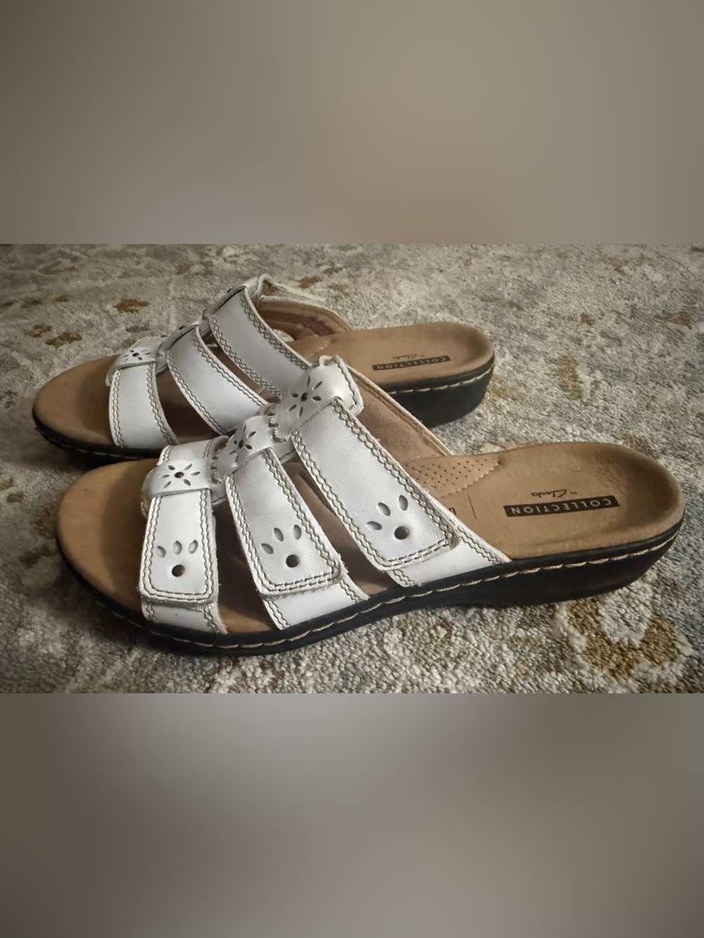 Clarks Collection Soft Cushion Sandals - Picture 2 of 5